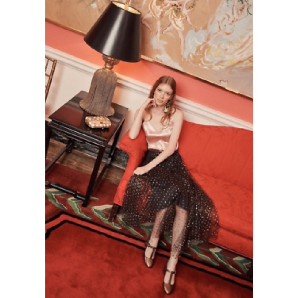 NWOT Eva Franco highwaisted tulle skirt - Picture 7 of 16
